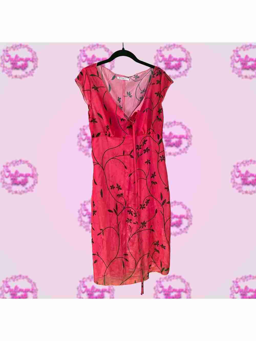 Order Plus Sheer Red Dress
